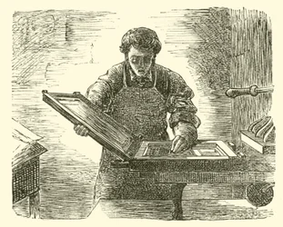 De Eerwaarde William Davy als zijn eigen drukker